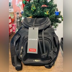 TUMI Mini Sofia Rucksack Drawstring Backpack - Nylon Black